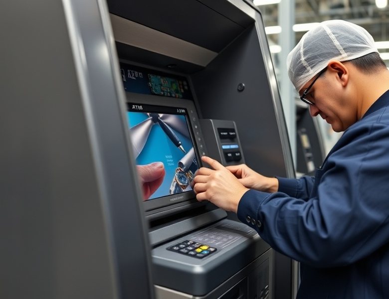 Módulo dispensador de un cajero automático en banco de pruebas